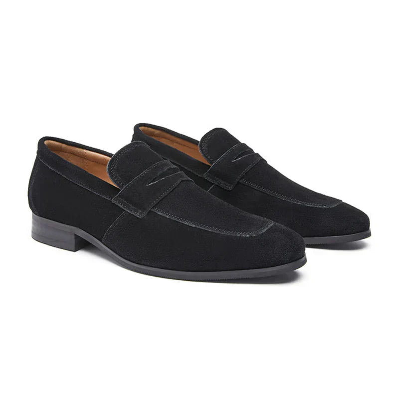 Noiret Paris™ | Mocassins à brides en daim